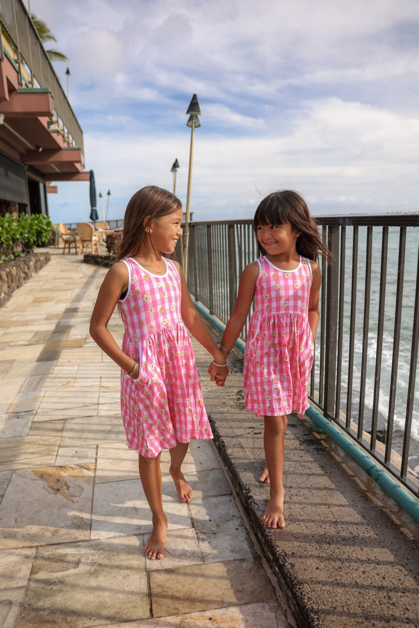 Pāʻani Dress (Guava Palaka - Merrie Monarch Release)