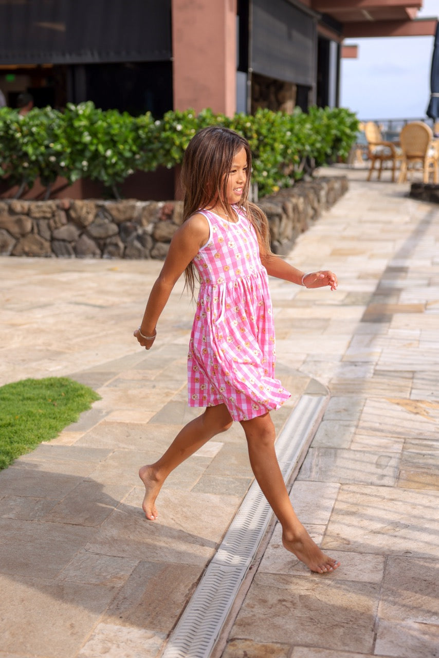 Pāʻani Dress (Guava Palaka - Merrie Monarch Release)